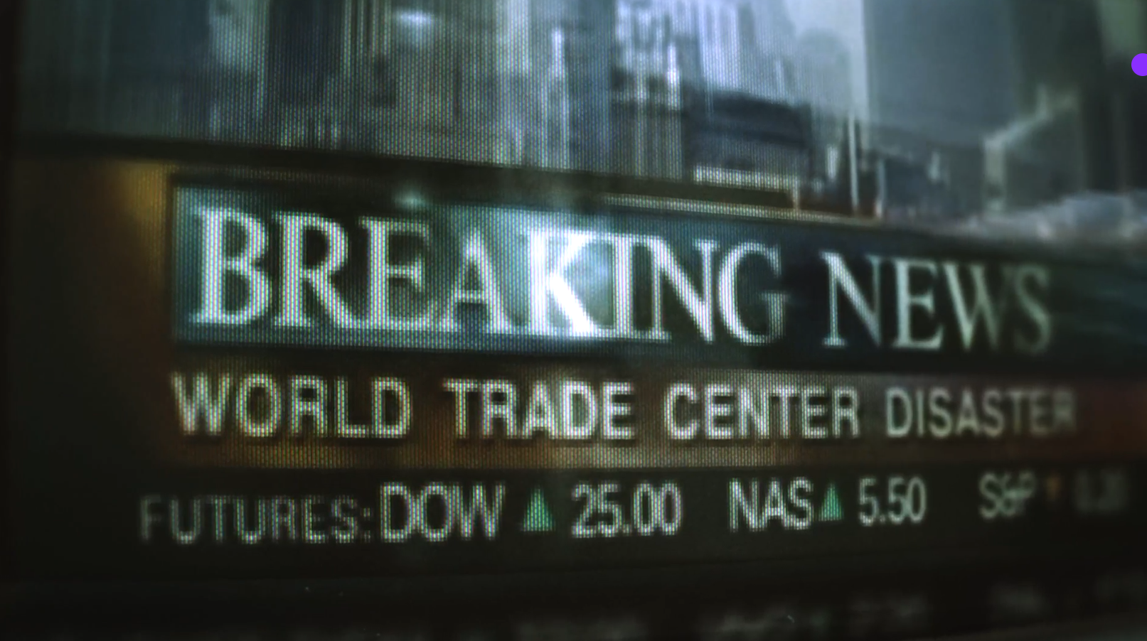 Archive news still — Breaking News, World Trade Center Disaster