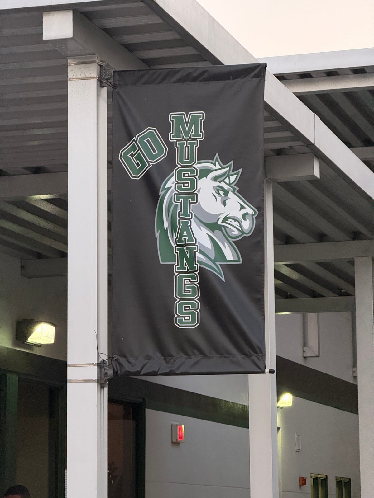 Lakewood Ranch campus signage — pole banner