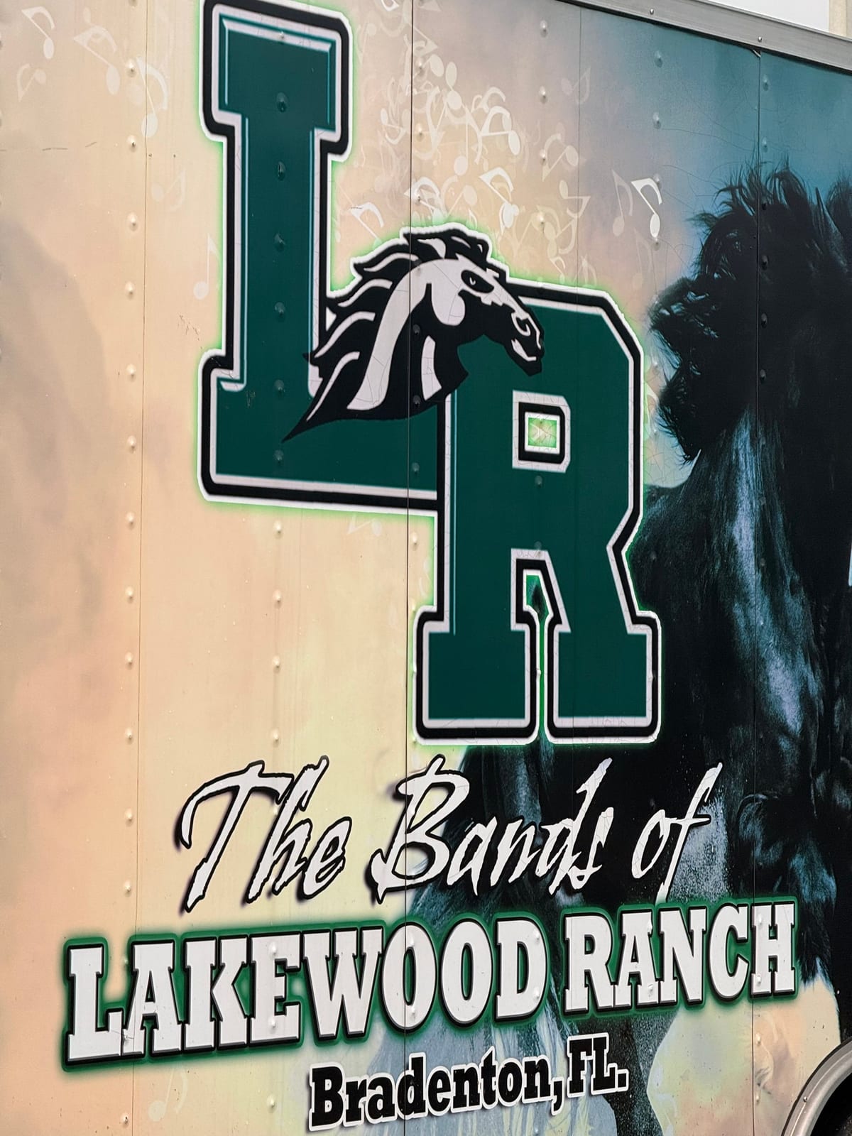 Lakewood Ranch campus signage — band trailer