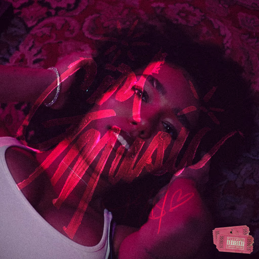 Painted-text portrait single cover