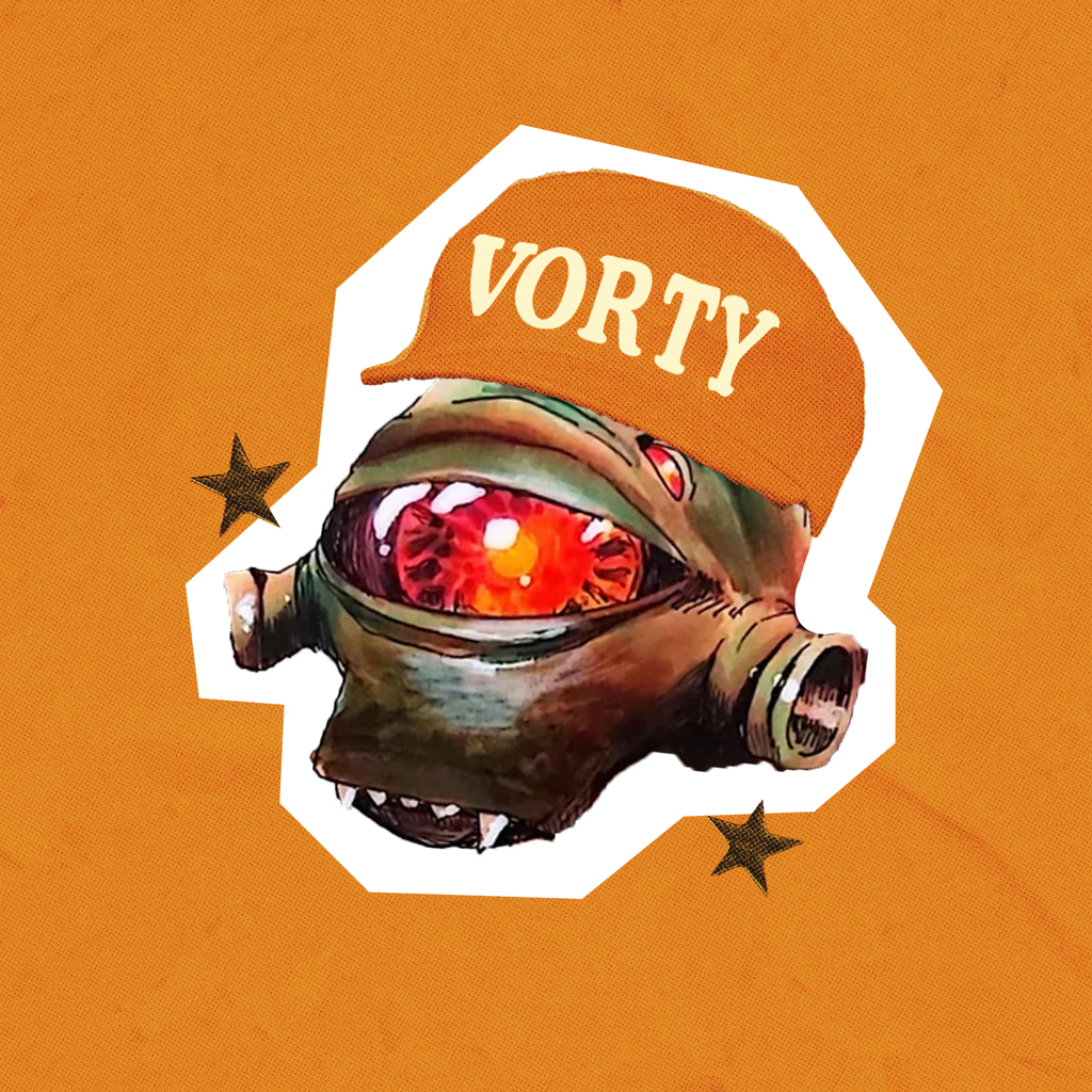 Vorty sticker design