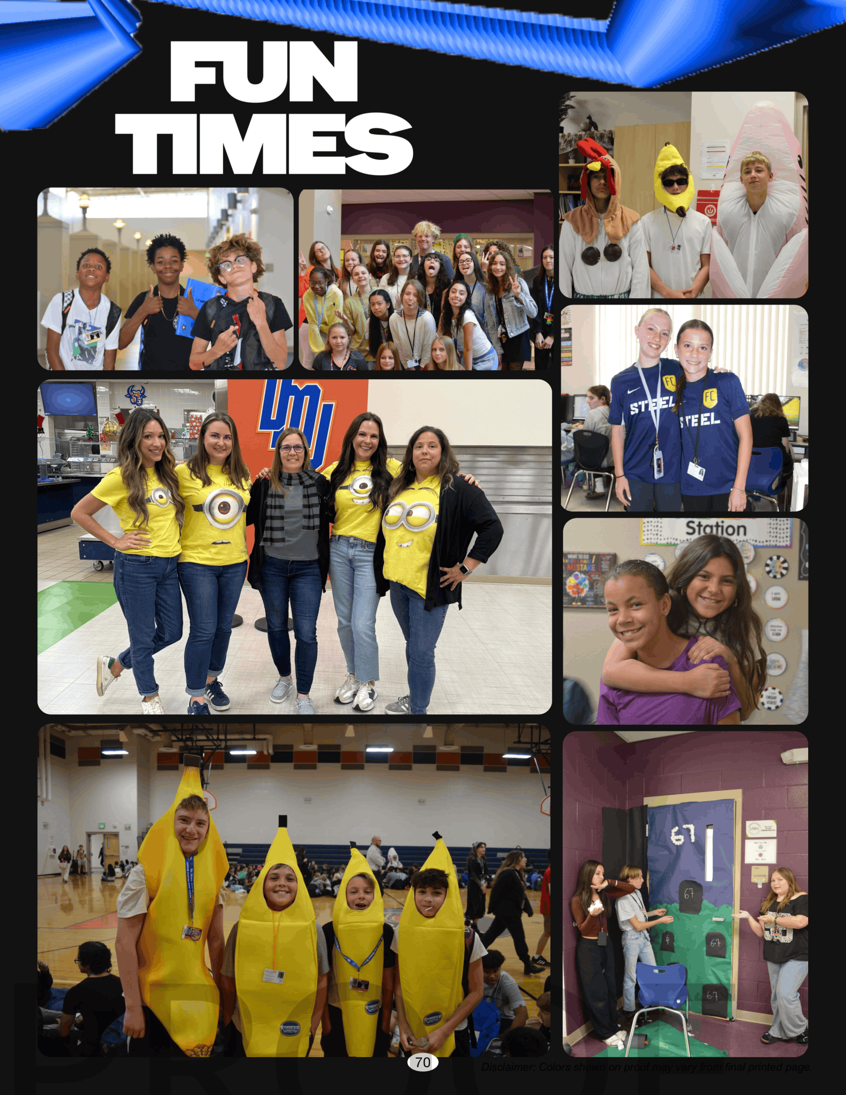 Fun Times — dress-up days spread