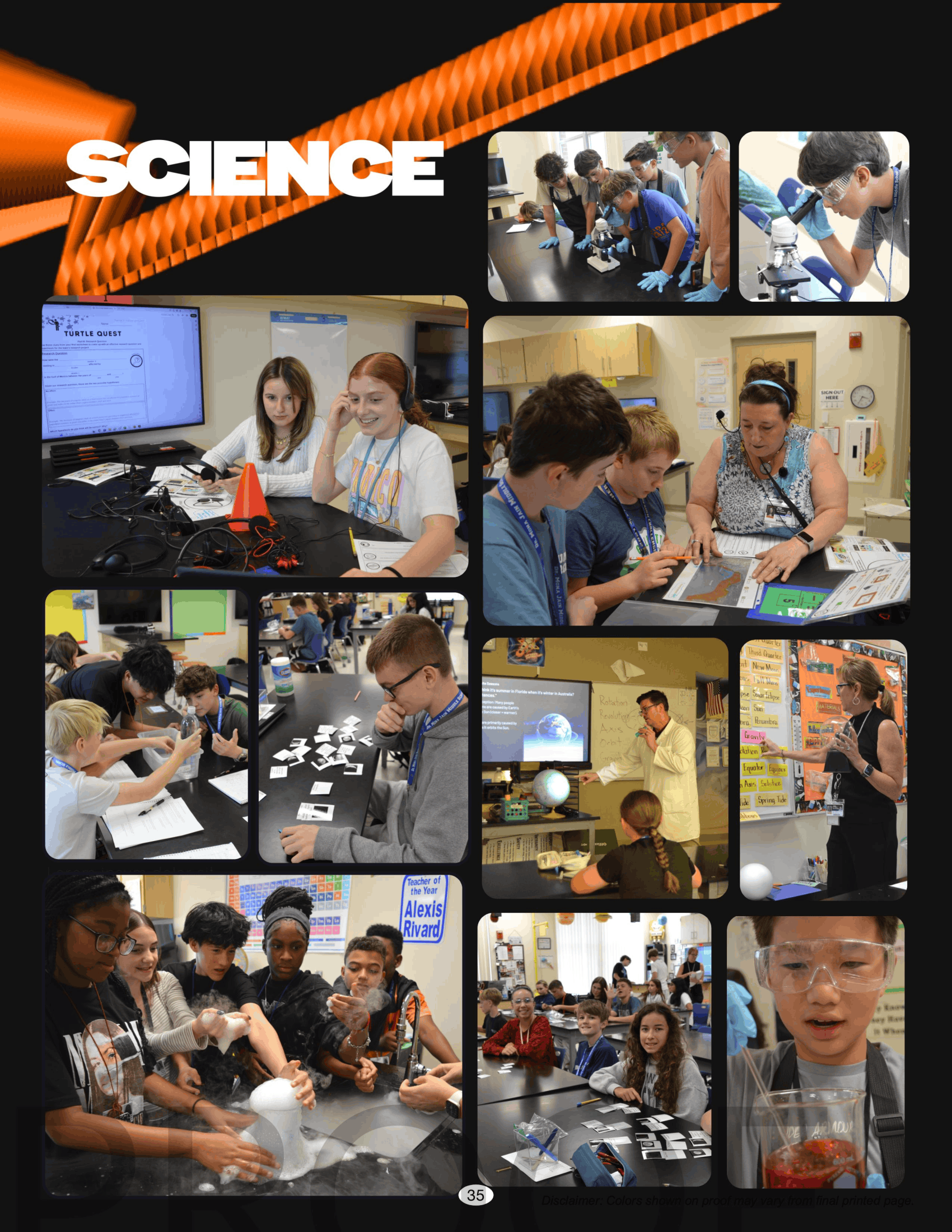 Science spread