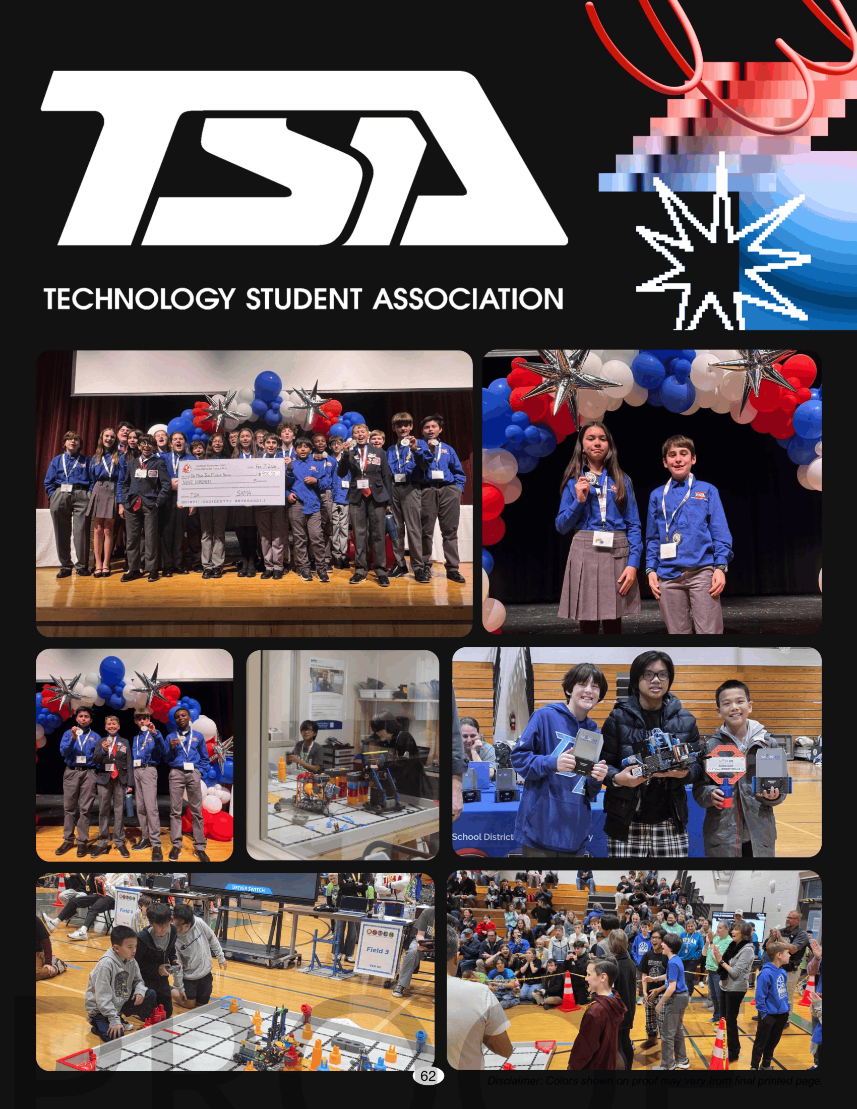 Technology Student Association spread